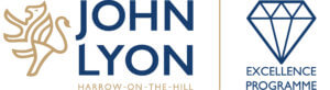 BBC's Emily Maitlis at John Lyon - John Lyon Excellence logo